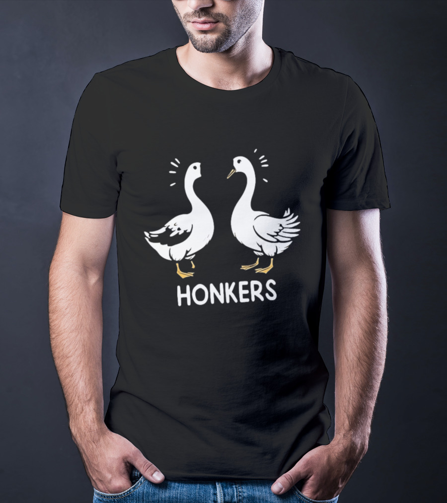 Honkers Goose Duo Geese Honk Bird Humor T-Shirt
