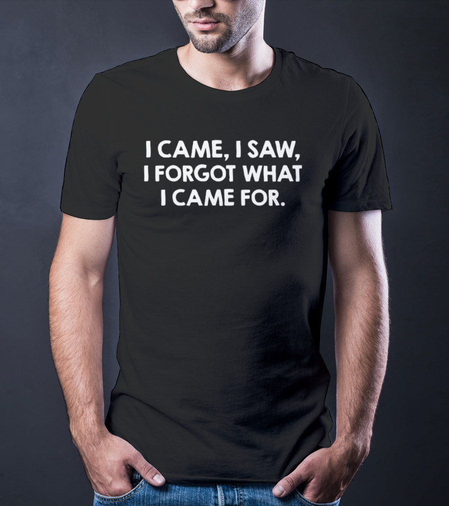 I Came I Saw I Forgot What I Came For Funny Saying T-Shirt