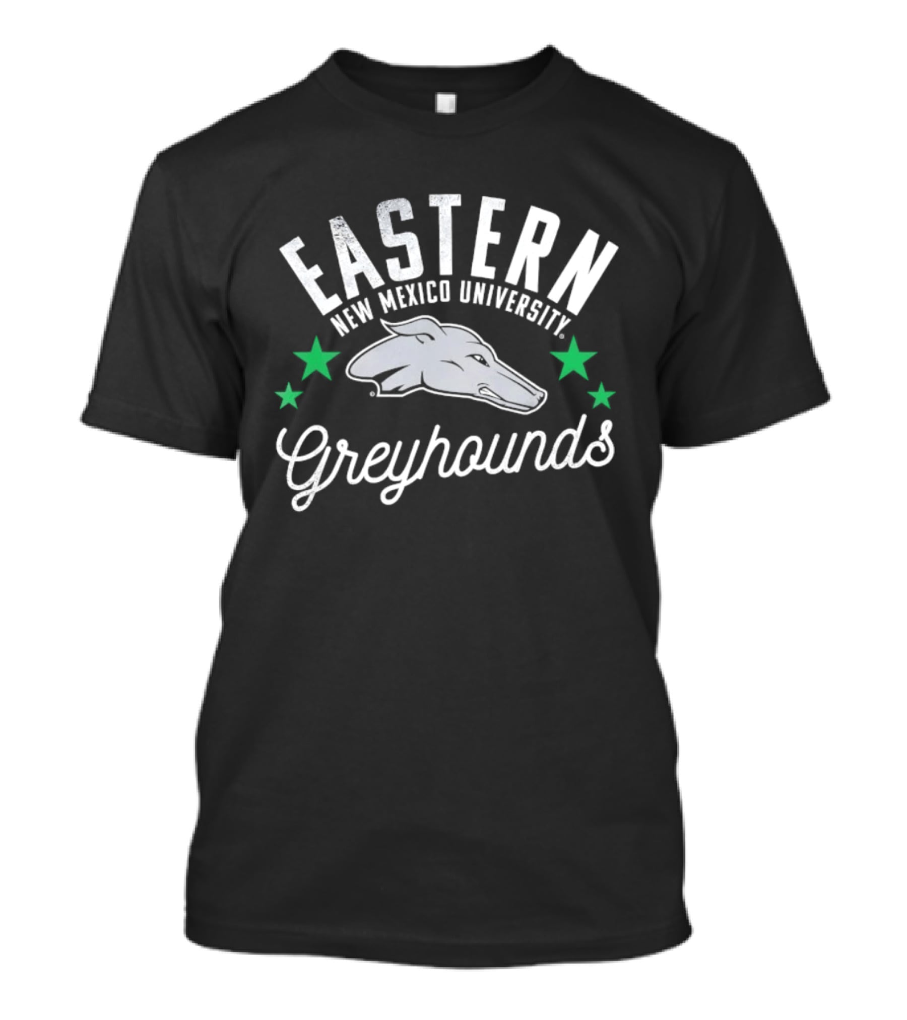 Eastern New Mexico University Greyhounds Three Green Stars T-Shirt
