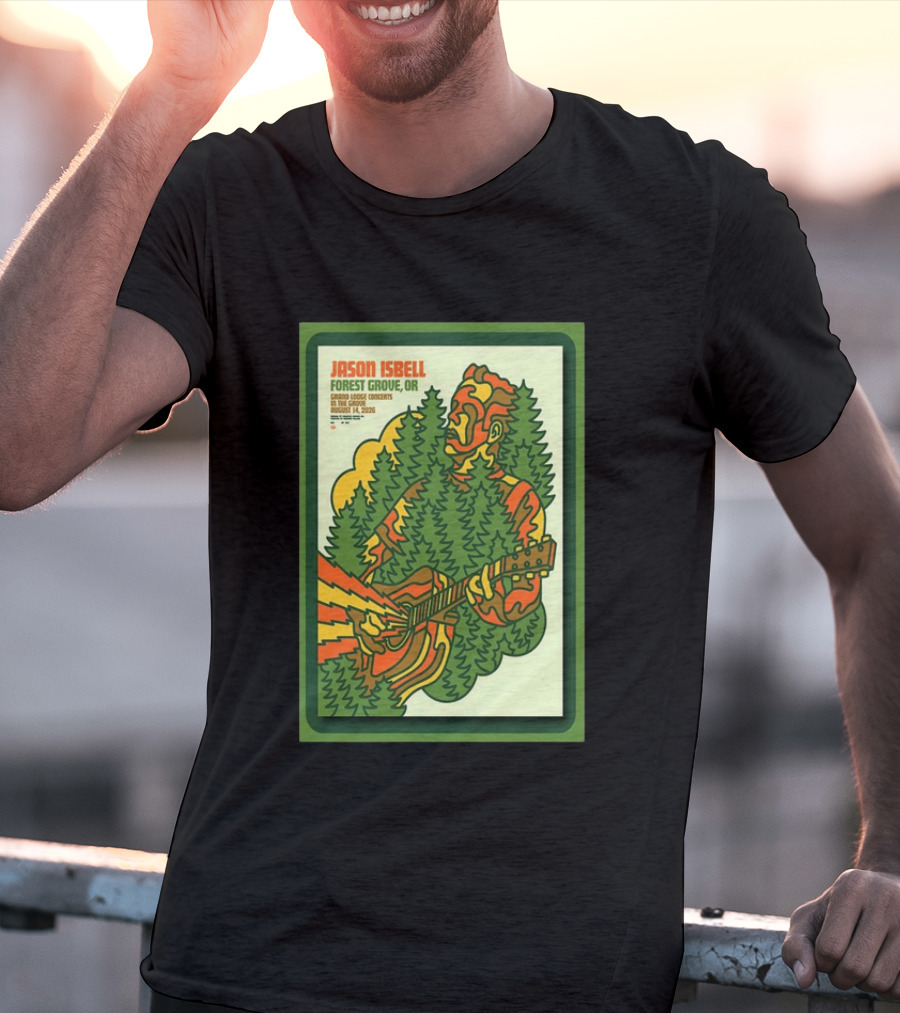Jason Isbell Forest Grove OR Grand Lodge Concerts Aug 14 2026 T-Shirt