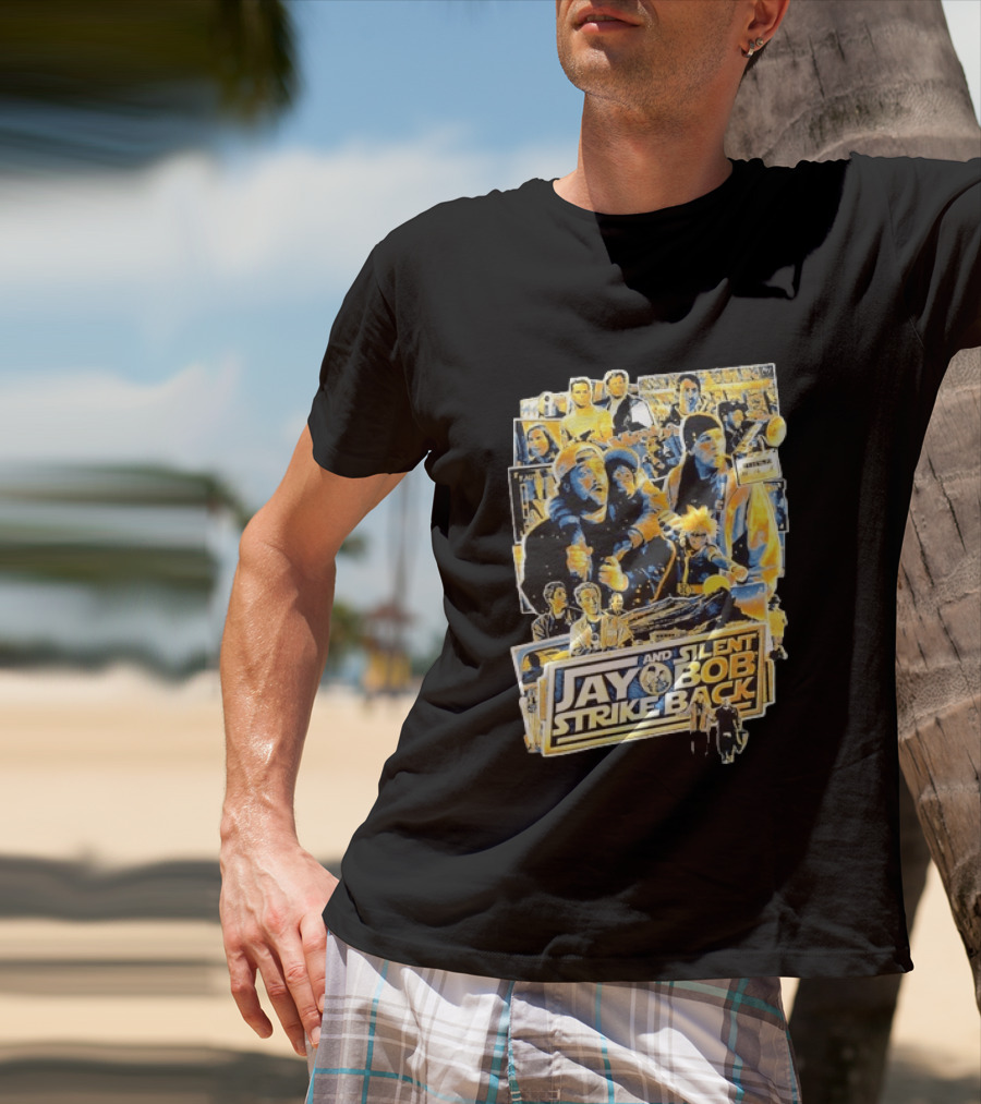 Jay And Silent Bob Strike Back Movie Collage Kevin Smith T-Shirt