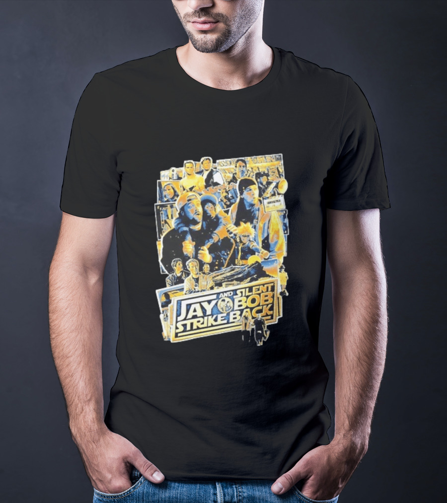 Jay And Silent Bob Strike Back Movie Collage Kevin Smith T-Shirt