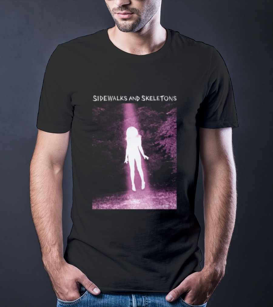Sidewalks And Skeletons Goth Aesthetic Alien Abduction Vibes T-Shirt