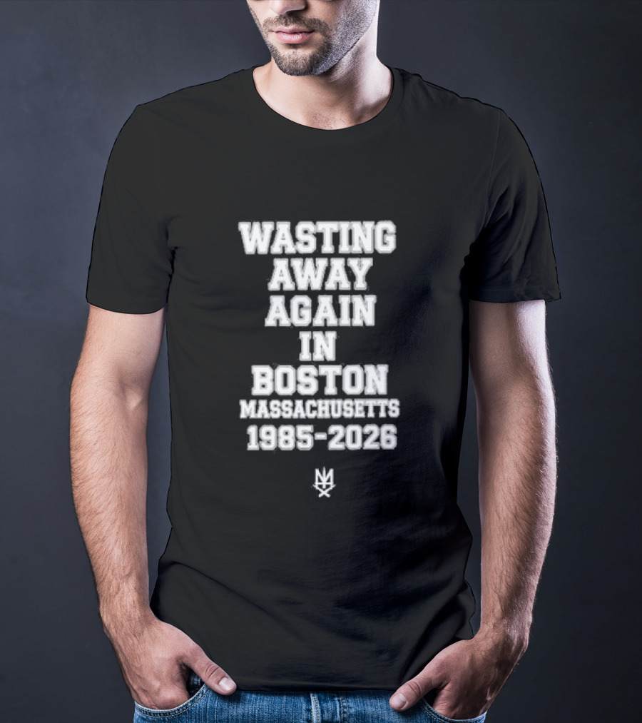Slapshot Wasting Away Again In Boston Massachusetts 1985 2026 T-Shirt