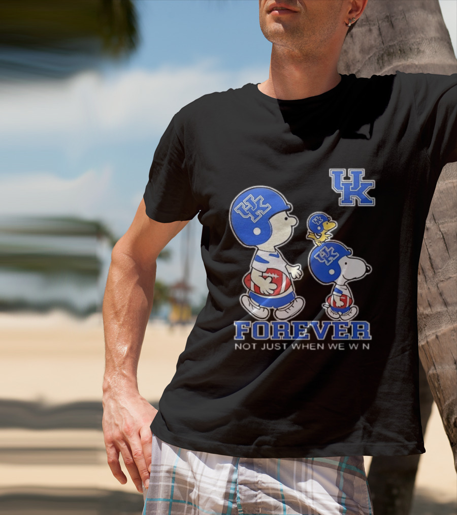 Snoopy Woodstock Charlie Brown UK Forever Not Just When We Win T-Shirt