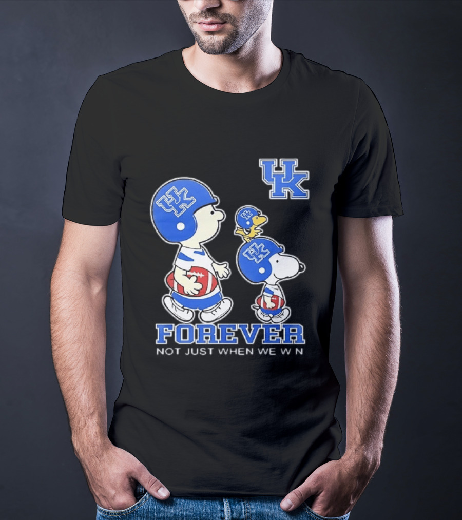 Snoopy Woodstock Charlie Brown UK Forever Not Just When We Win T-Shirt