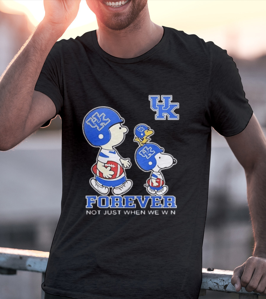 Snoopy Woodstock Charlie Brown UK Forever Not Just When We Win T-Shirt