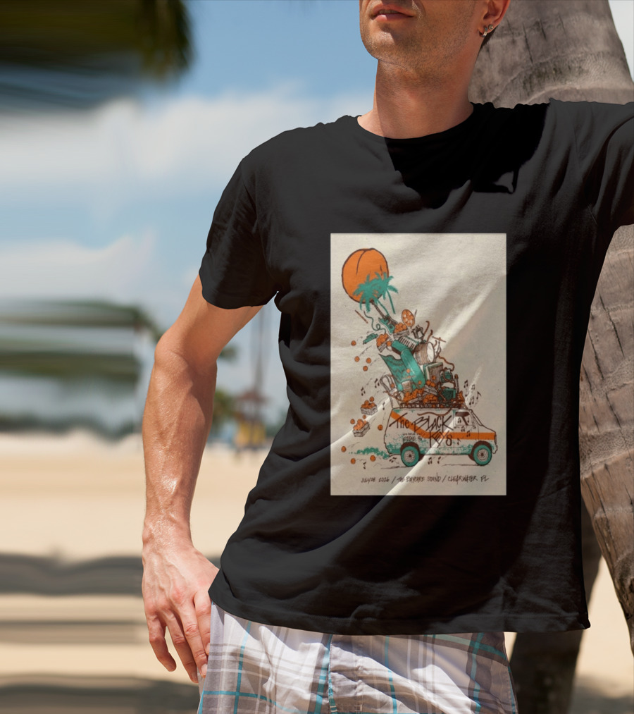 The Black Keys July 28 2026 The Daycare Sound Clearwater FL Van And Music Instruments T-Shirt