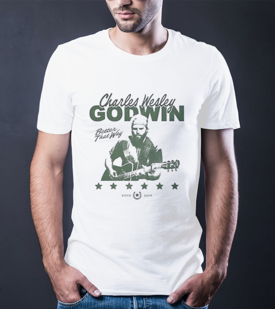 Charles Wesley Godwin Better That Way Music Star Guitar Image 2021 T-Shirt