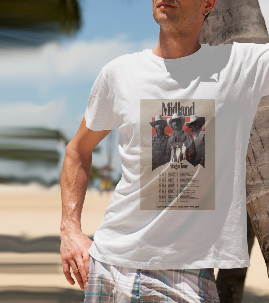 Midland Stages Tour 2026 Concert Dates And Locations T-Shirt