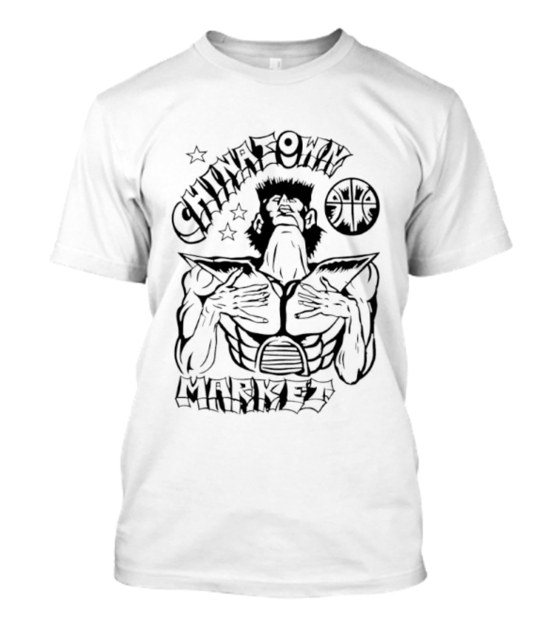 Chinatown Market Muscle Basketball Streetwear T-Shirt