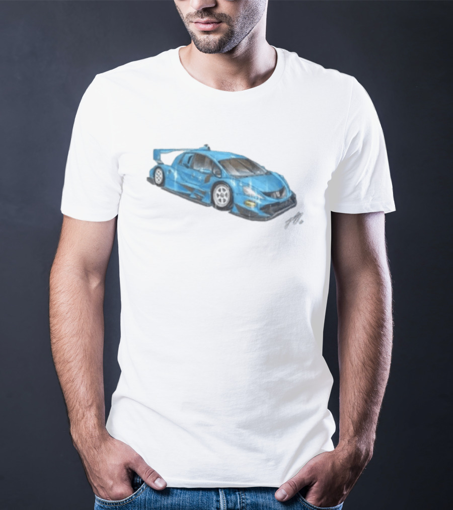 Grent Perez Store Fih Blue Racing Car T-Shirt