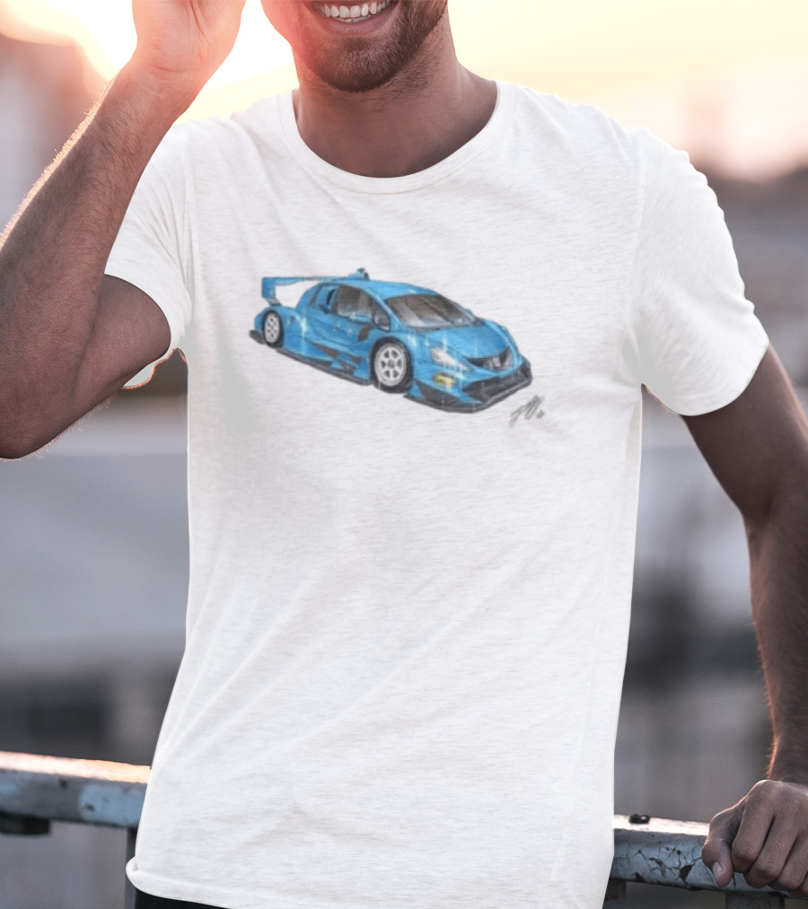 Grent Perez Store Fih Blue Racing Car T-Shirt