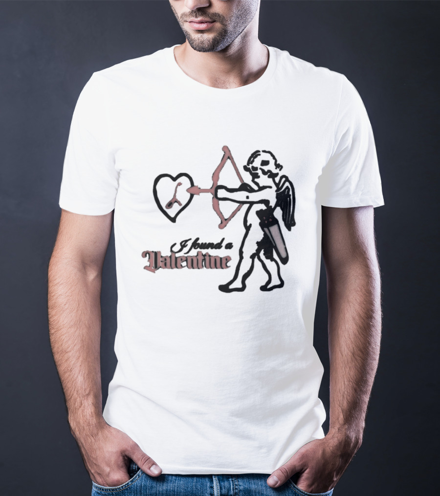 I Found A Valentine Cupid With Heart And Letter L T-Shirt