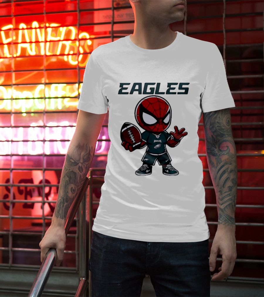 Spider Man Eagles Football Jersey Personalized Philadelphia Edition T-Shirt
