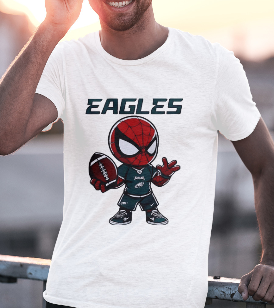 Spider Man Eagles Football Jersey Personalized Philadelphia Edition T-Shirt