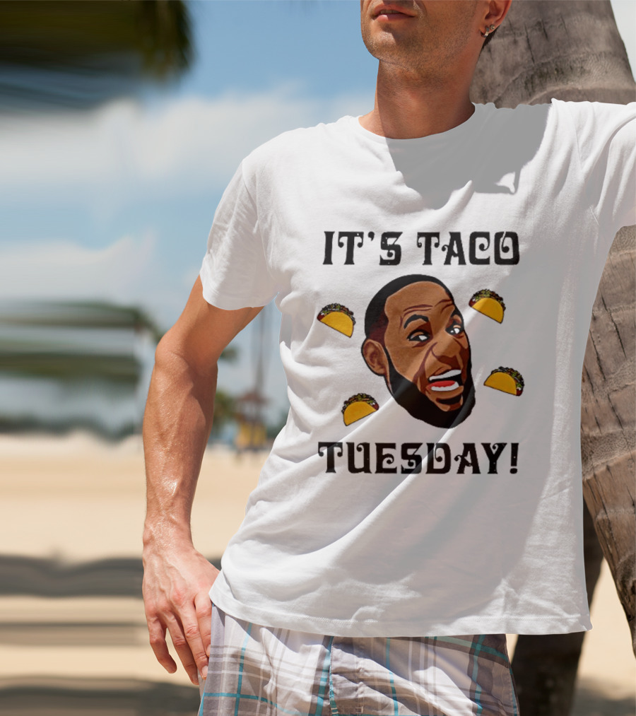 It's Taco Tuesday Meme Face With Tacos T-Shirt