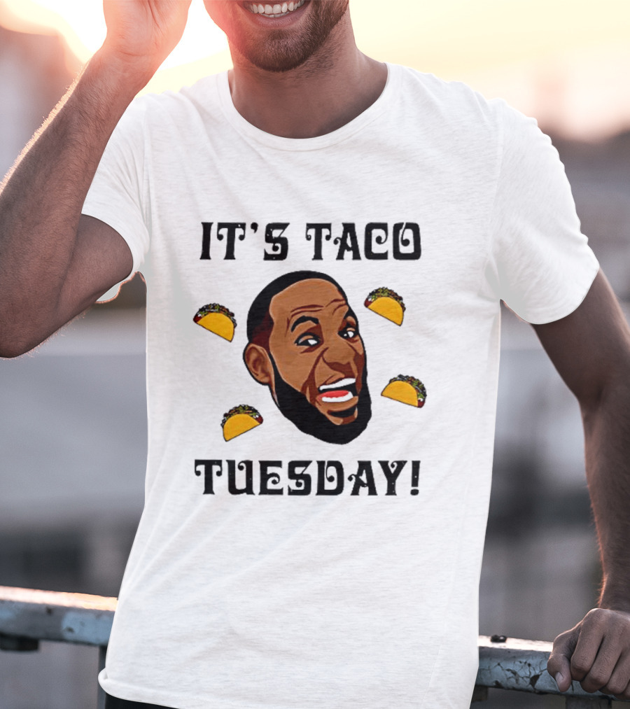 It's Taco Tuesday Meme Face With Tacos T-Shirt