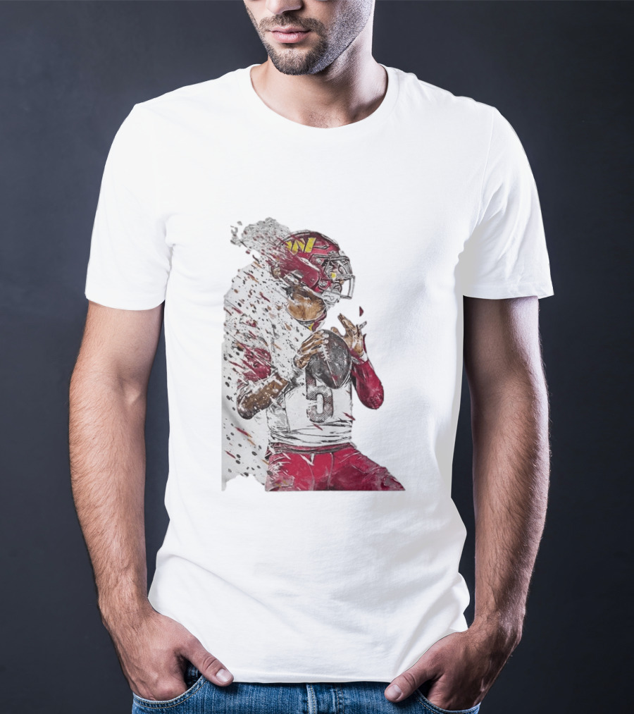 Jayden Daniels Washington Commanders Quarterback Football T-Shirt