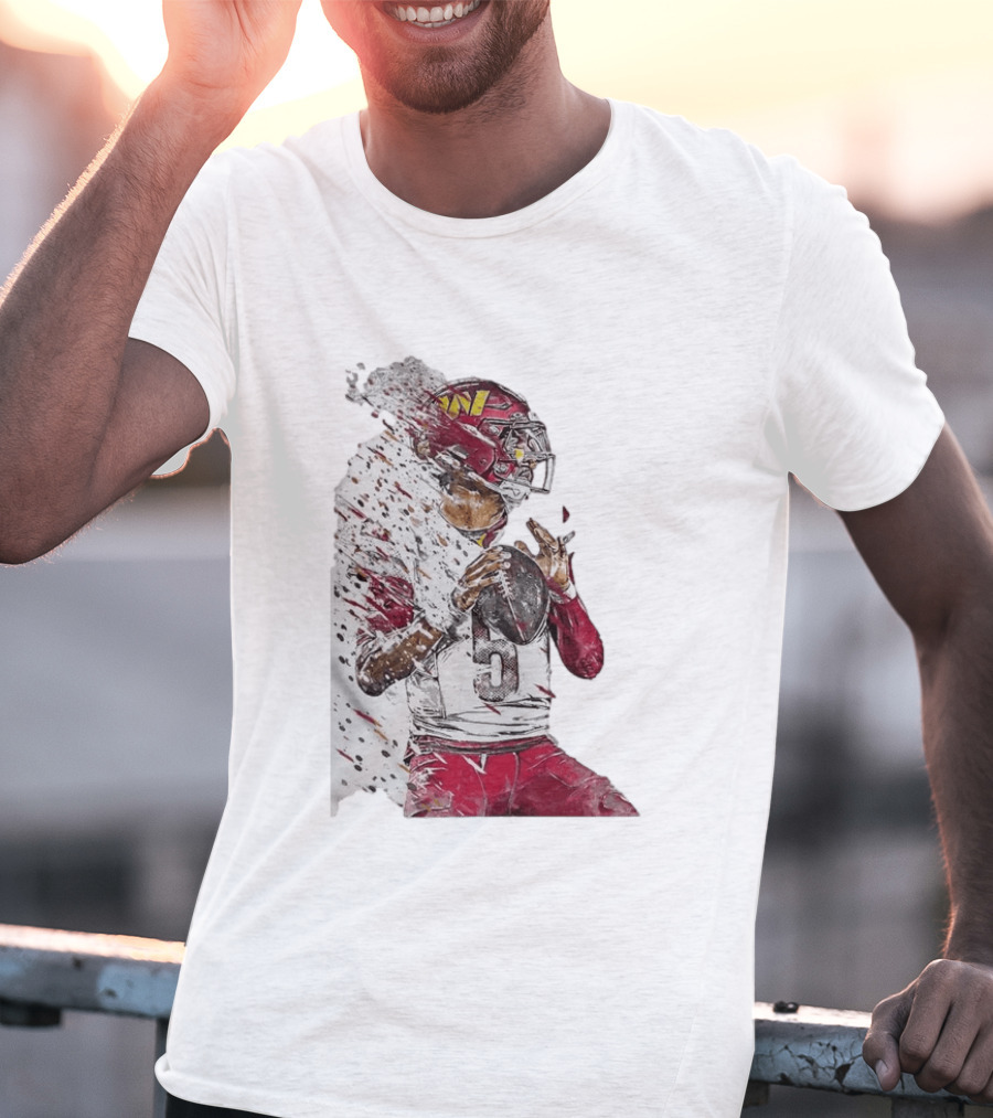 Jayden Daniels Washington Commanders Quarterback Football T-Shirt