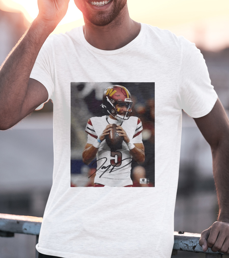 Jayden Daniels Washington Commanders Football Player Number 3 T-Shirt