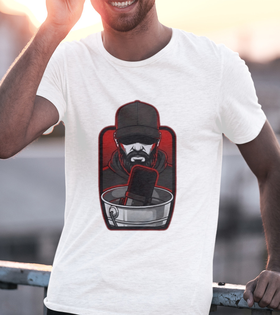 Pat McAfee Show Podcast Host Sports Enthusiast Iconic Microphone T-Shirt