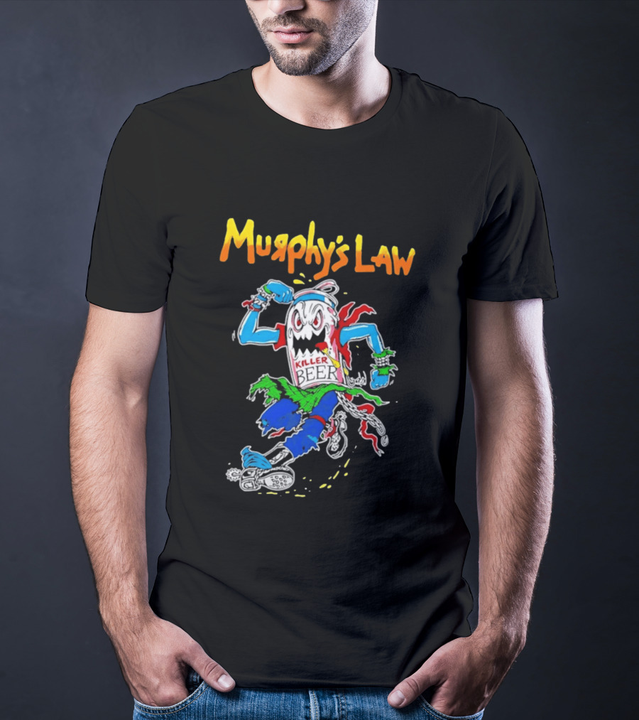 Murphy's Law Killer Beer Crossover Thrash Monster Can Running T-Shirt