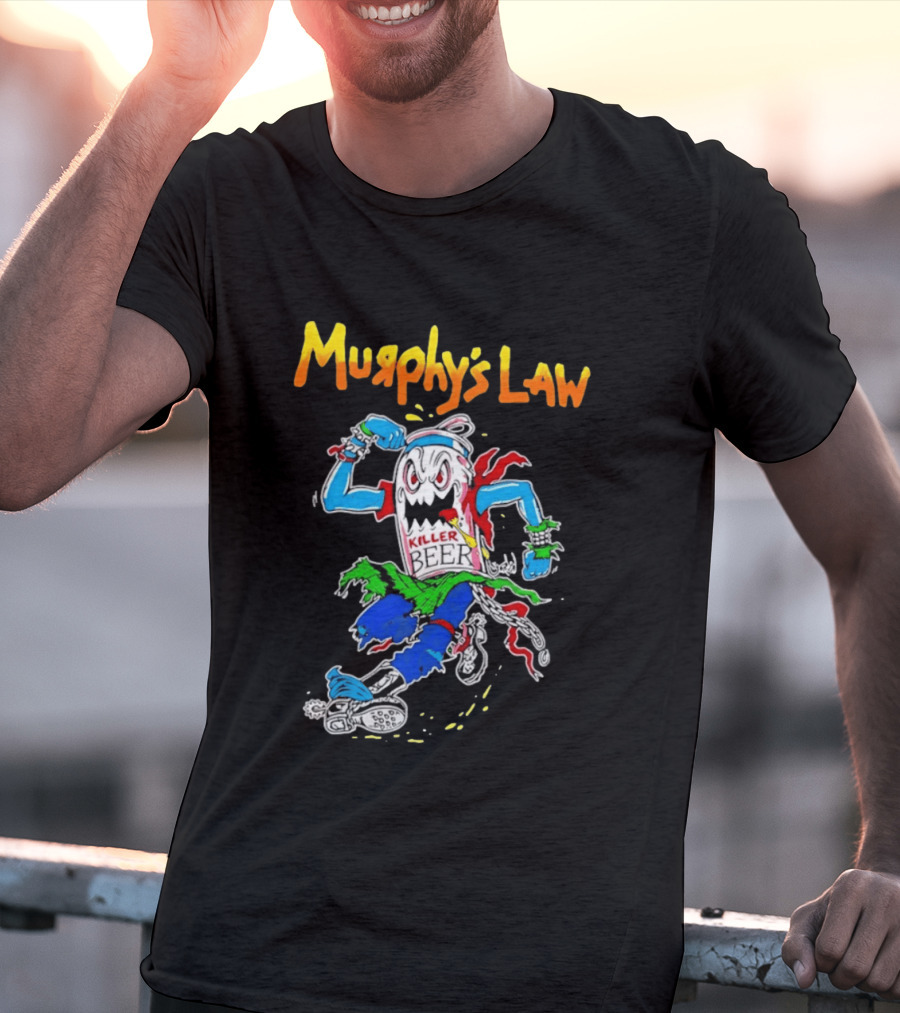 Murphy's Law Killer Beer Crossover Thrash Monster Can Running T-Shirt