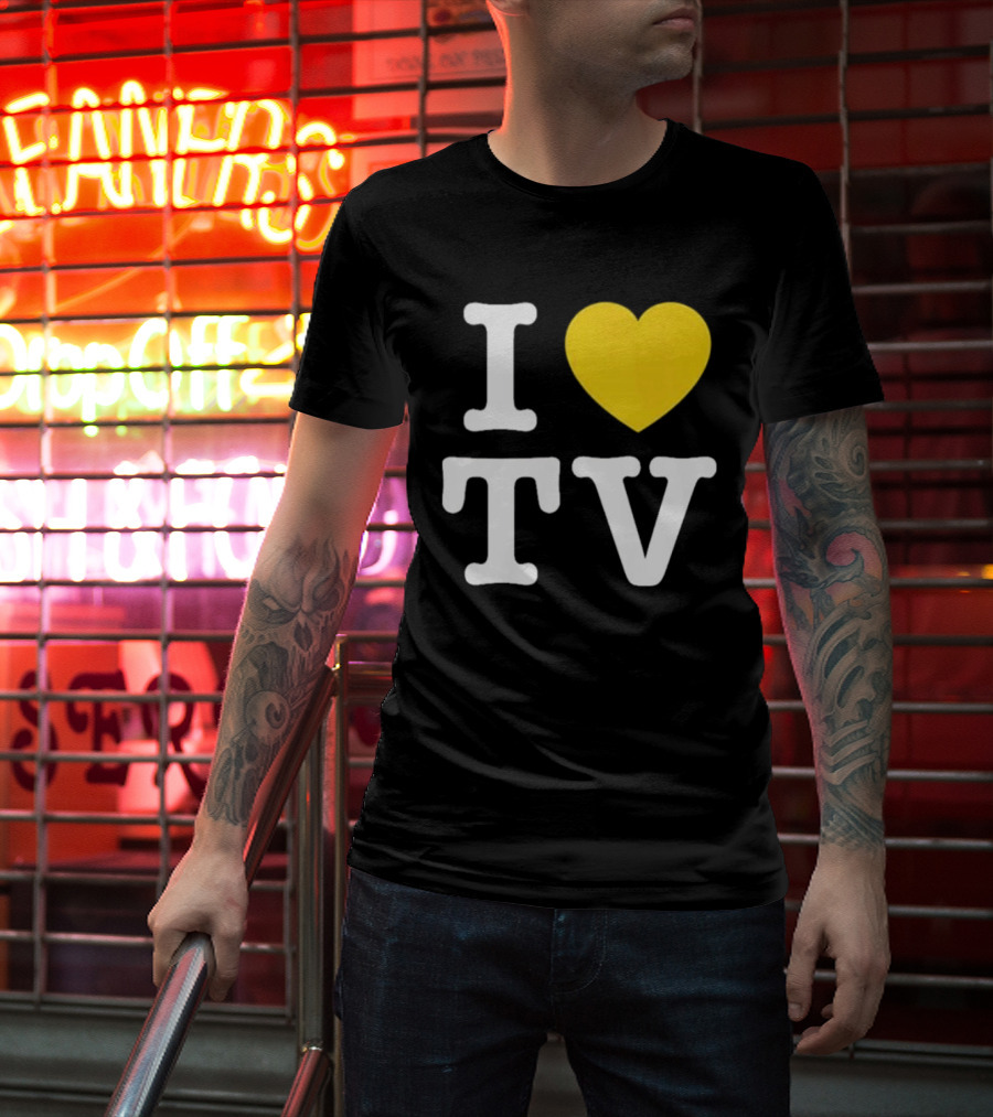Hivemind I Love TV Heart T-Shirt