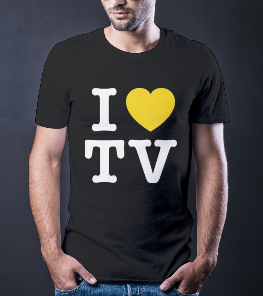 Hivemind I Love TV Heart T-Shirt