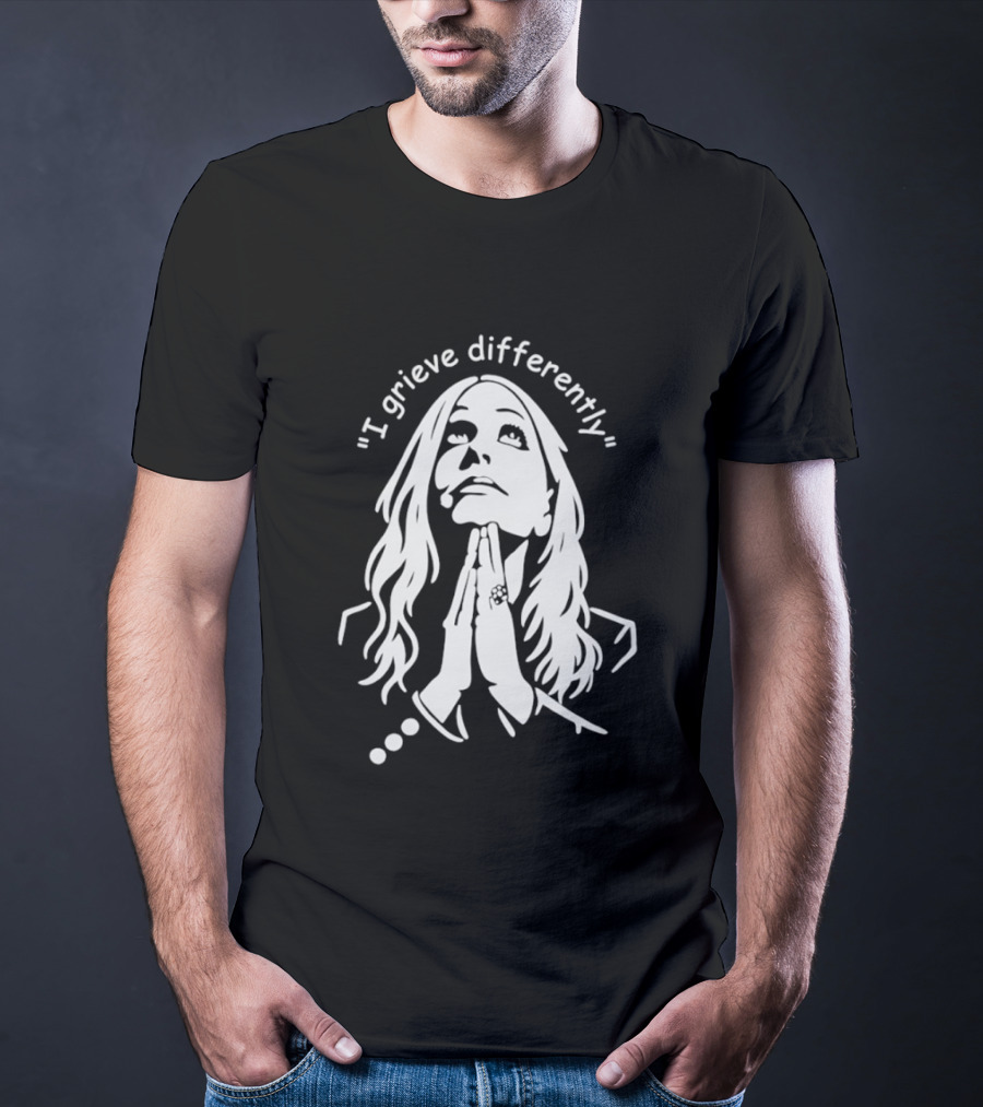 I Grieve Differently Inspirational Woman Praying Hands T-Shirt