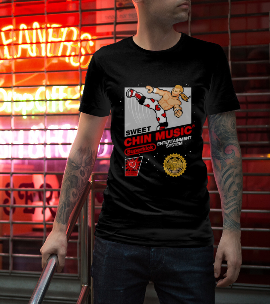 Sweet Chin Music Heartbreak Kid Entertainment System Series T-Shirt