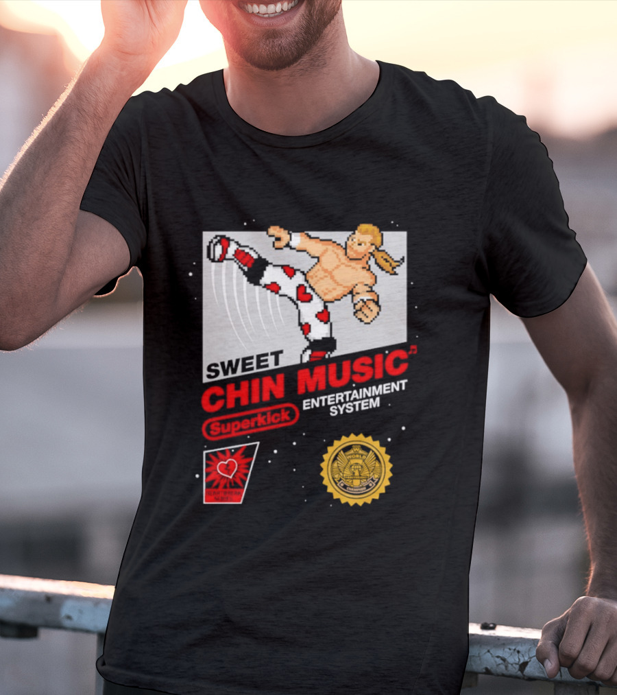 Sweet Chin Music Heartbreak Kid Entertainment System Series T-Shirt