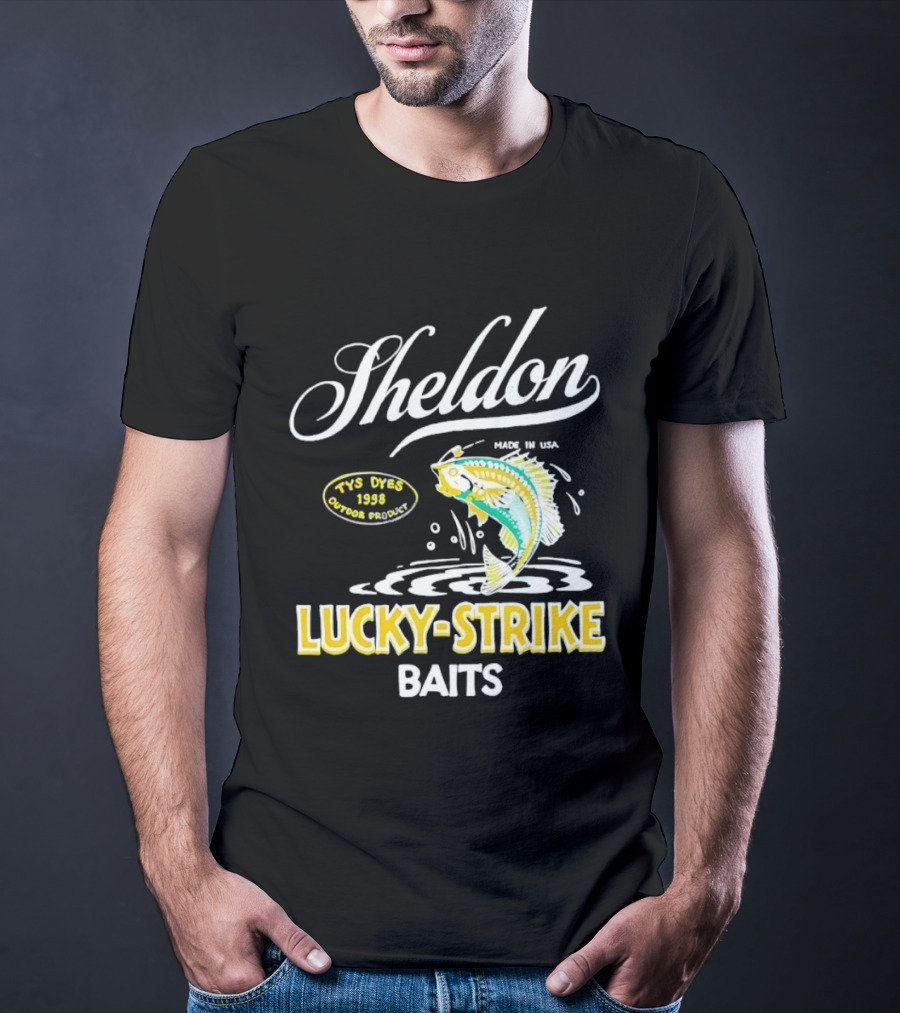 Sheldon Lucky Strike Baits Vintage 1998 Tys Dyes Outdoor Gear T-Shirt