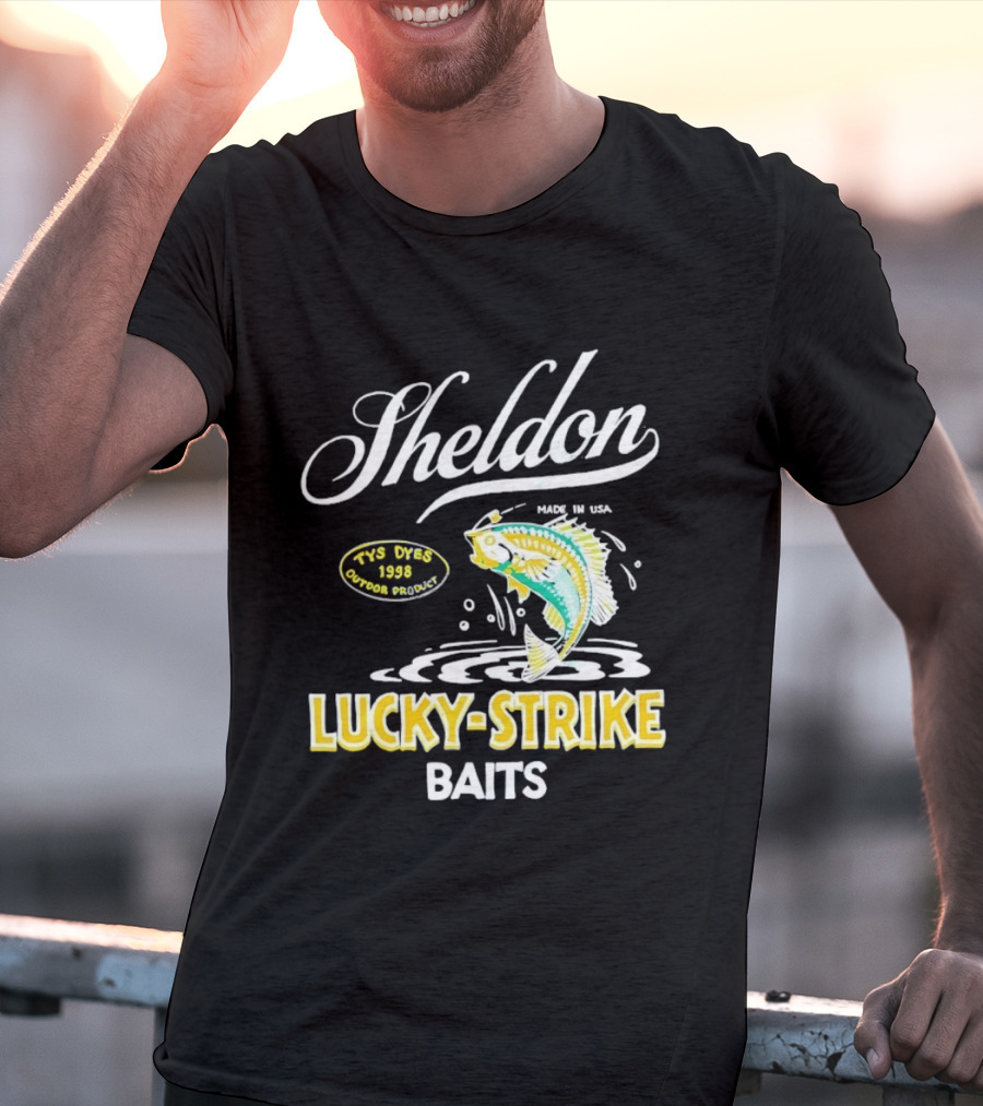 Sheldon Lucky Strike Baits Vintage 1998 Tys Dyes Outdoor Gear T-Shirt