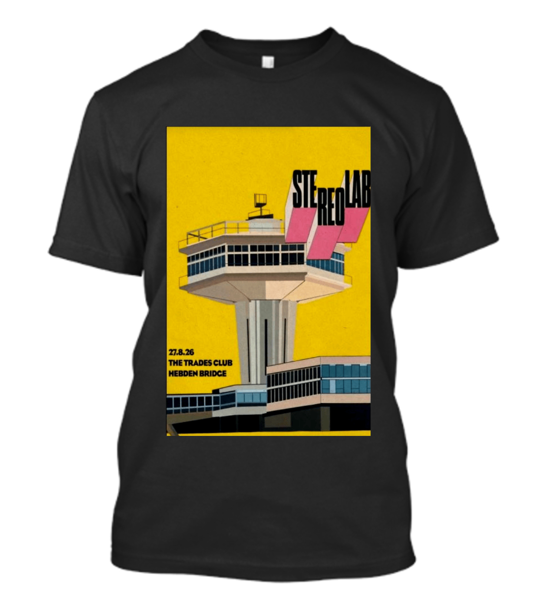 Stereolab 27.8.26 Hebden Bridge The Trades Club T-Shirt