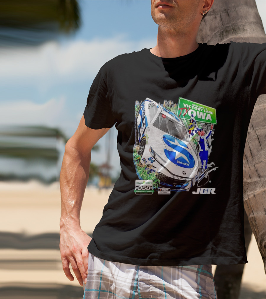 Ty Gibbs Welcome To Victory Lane Iowa Corn 350 NASCAR Cup Series JGR T-Shirt