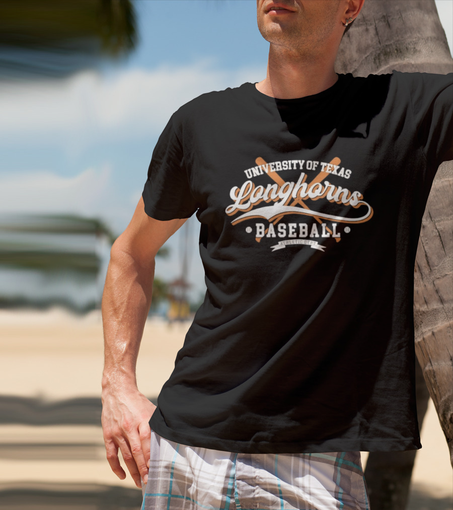 University Of Texas Longhorns Baseball Athletic Dept T-Shirt