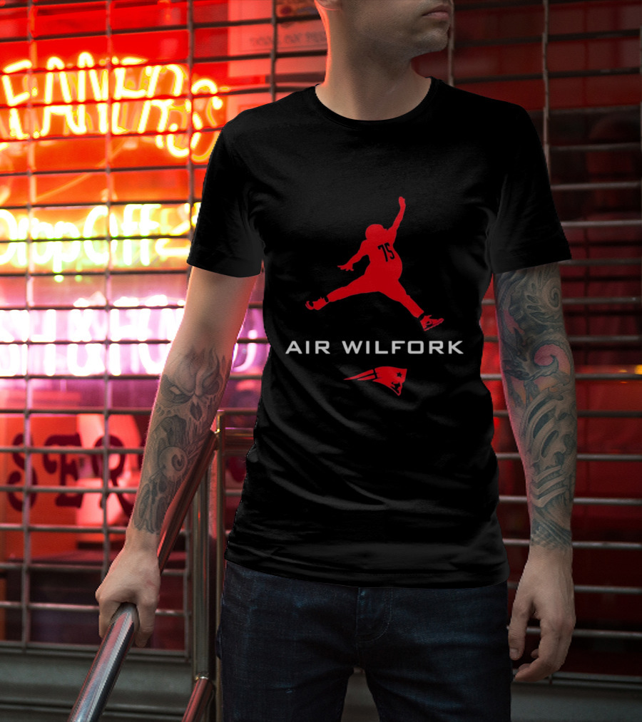 New England Patriots Air Wilfork 75 Jumpman T-Shirt
