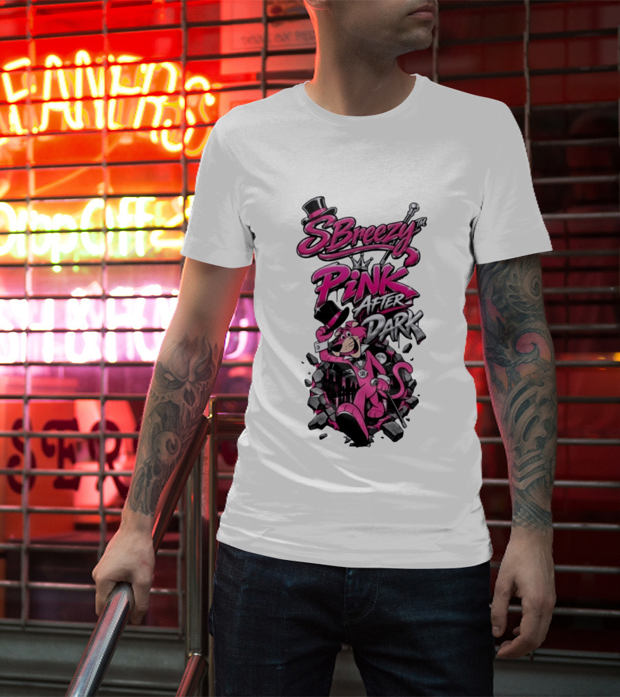 SBreezy Pink After Dark Cartoon T-Shirt