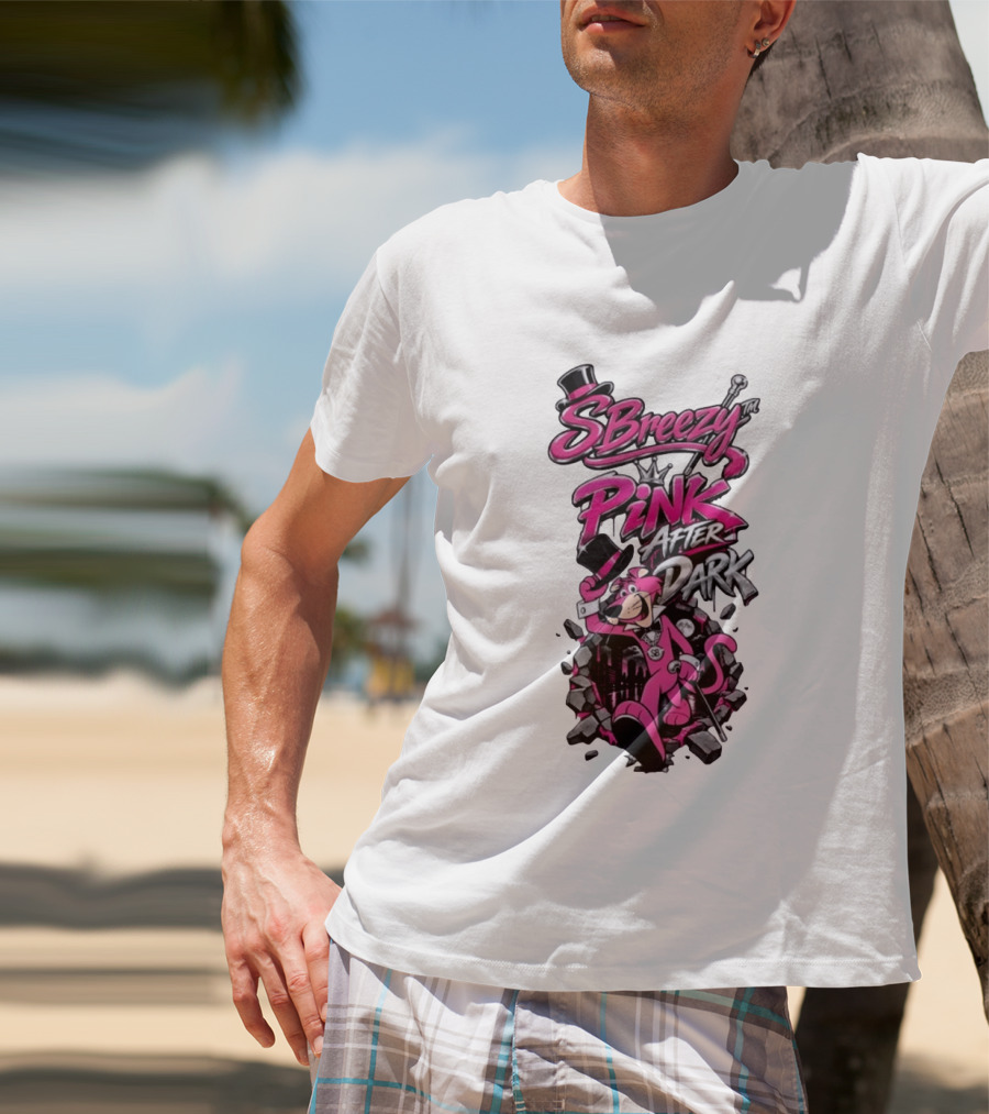 SBreezy Pink After Dark Cartoon T-Shirt