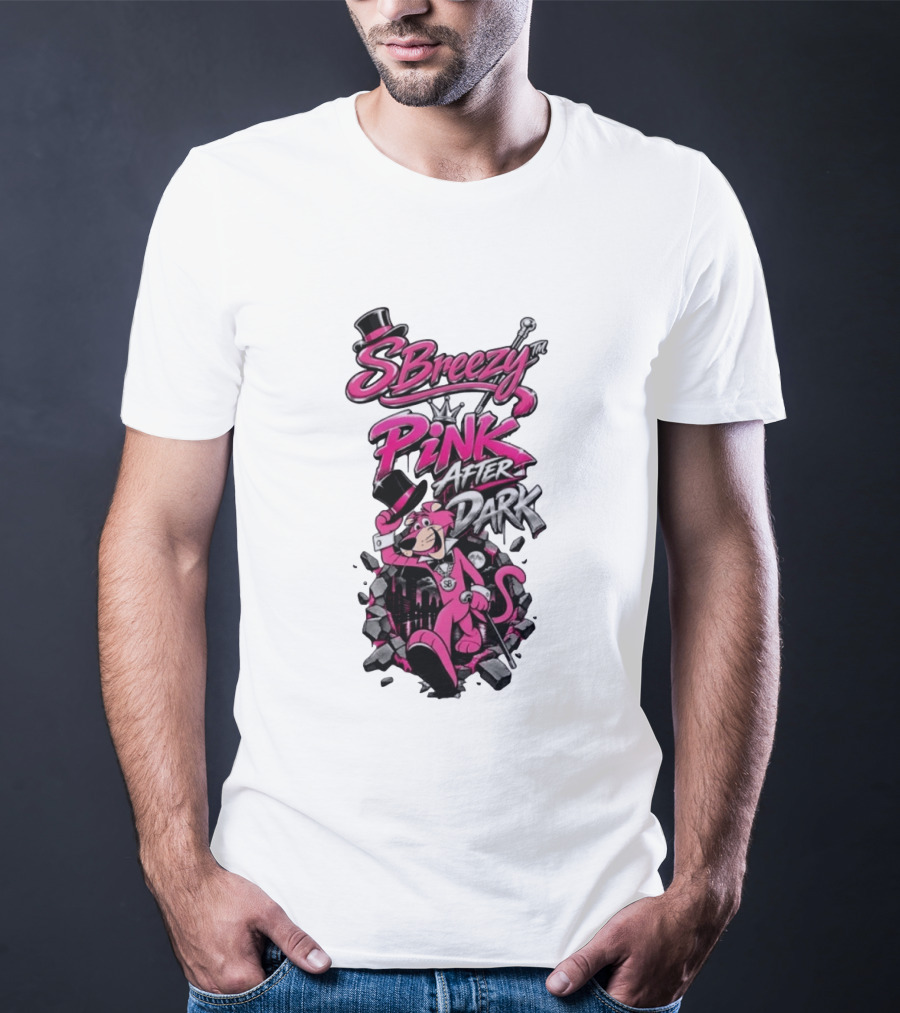 SBreezy Pink After Dark Cartoon T-Shirt