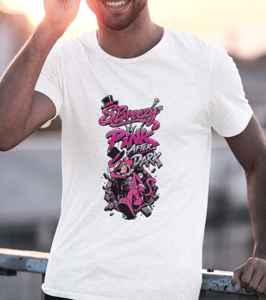 SBreezy Pink After Dark Cartoon T-Shirt