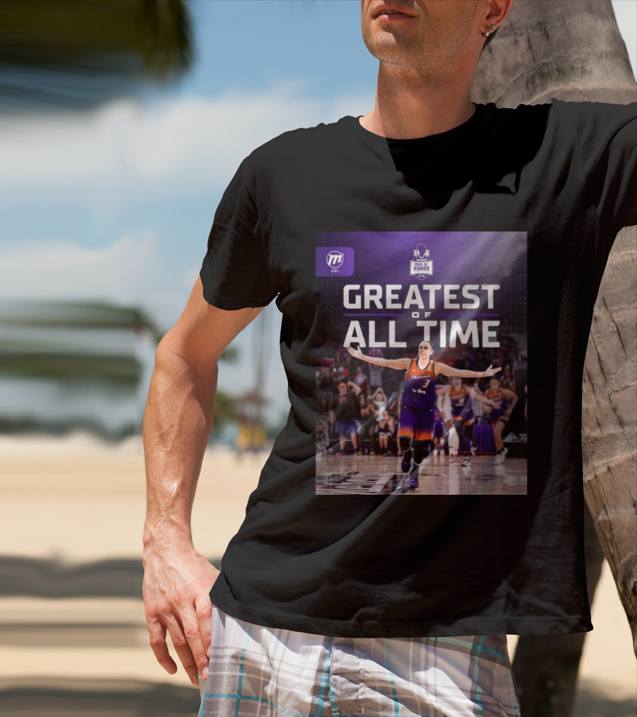 Diana Taurasi Phoenix Mercury Ring Of Honor Greatest Of All Time T-Shirt
