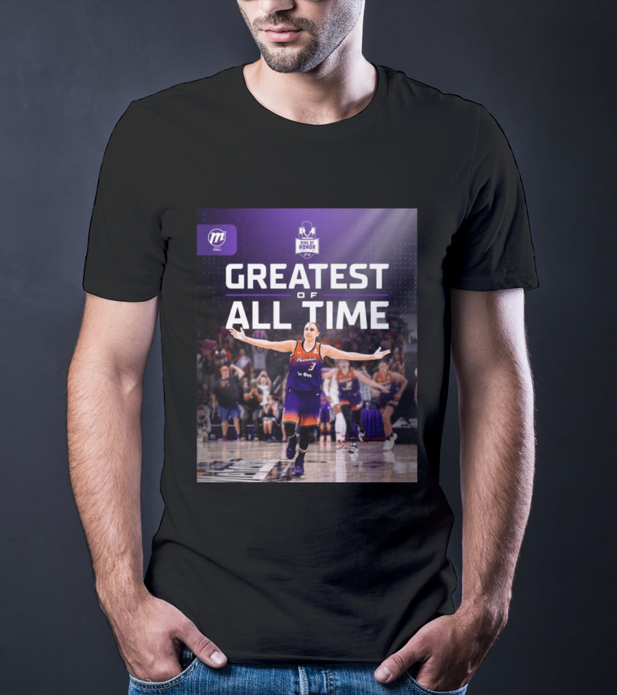 Diana Taurasi Phoenix Mercury Ring Of Honor Greatest Of All Time T-Shirt