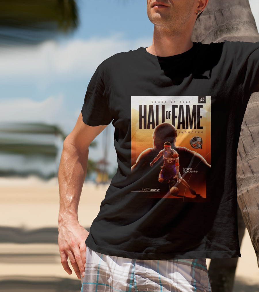 Class Of 2026 Hall Of Fame Inductee Amar'e Stoudemire Phoenix Suns Basketball T-Shirt