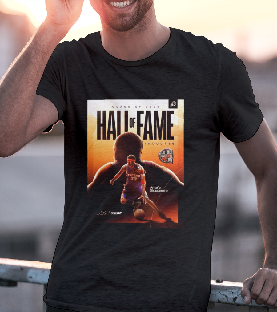 Class Of 2026 Hall Of Fame Inductee Amar'e Stoudemire Phoenix Suns Basketball T-Shirt