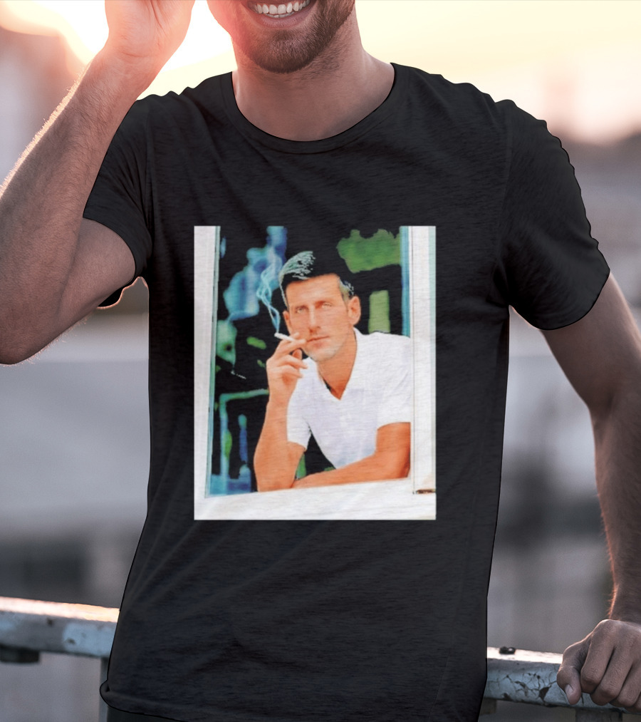 Novak Djokovic Smoking Tennis ATP Champion T-Shirt