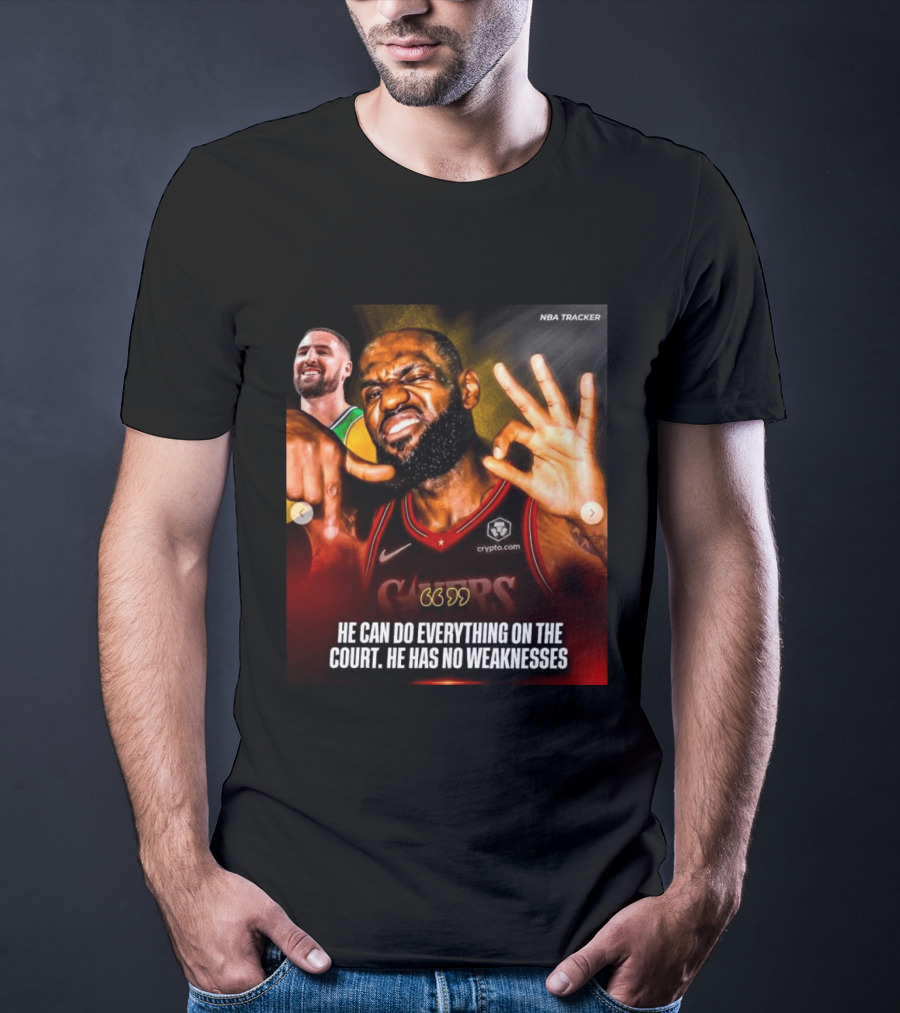 He Can Do Everything On The Court He Has No Weaknesses Crypto Lakers NBA Tracker T-Shirt
