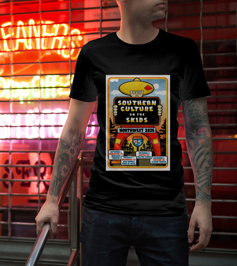 Southern Culture On The Skids Northwest 2026 Tour Vancouver Seattle Portland T-Shirt